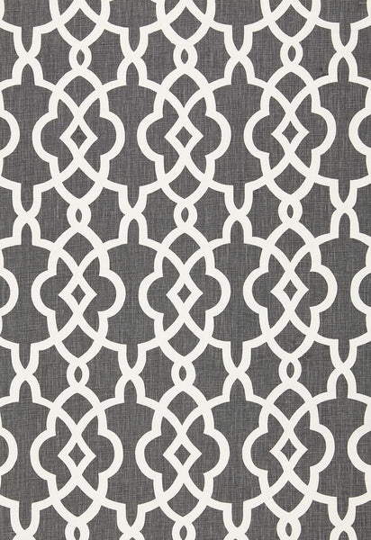 FSchumacher Fabric 174591 Summer Palace Fret Smoke