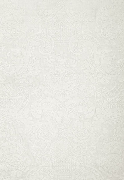 FSchumacher Fabric 174600 Padova Damask Natural Ivory
