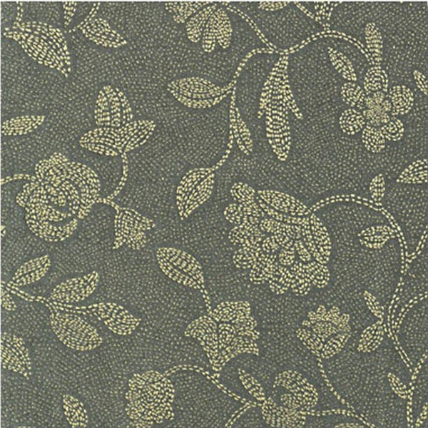 Kravet Couture Fabric 18202.23 Deblyn Flower Sterling