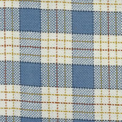 HC Monogram Fabric 190040H-542 Benton Blue/Yellow