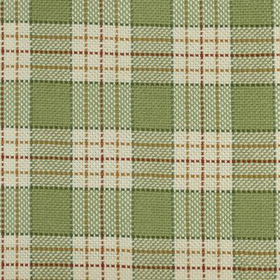 HC Monogram Fabric 190040H-690 Benton Green/Red