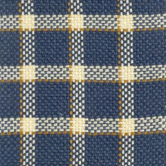 HC Monogram Fabric 190043H-542 Brooks Blue/Yellow