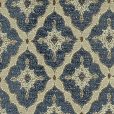 HC Monogram Fabric 190053H-193 Logan Indigo