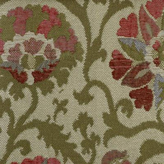 HC Monogram Fabric 190056H-253 Saxton Mint Leaf
