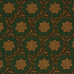 Lee Jofa Fabric 2002154.34 Indigo Rosette Green &