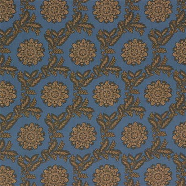 Lee Jofa Fabric 2002154.516 Indigo Rosette Blue &