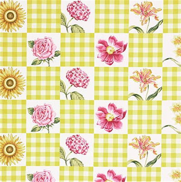 Lee Jofa Fabric 2002217.40 Garden Grid Pri Yellow