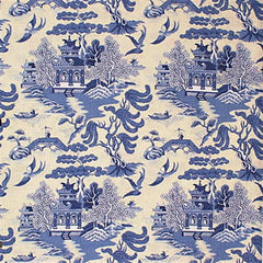 Lee Jofa Fabric 2004031.51 Willow Pattern Blue On