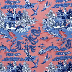 Lee Jofa Fabric 2004031.519 Willow Pattern Blue On