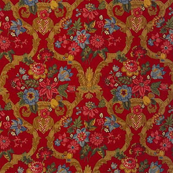 Lee Jofa Fabric 2004092.19 Kirby Print Crimson