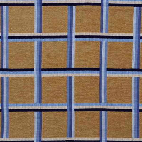 Lee Jofa Fabric 2005148.115 Ribbon Plaid Sand/Sky