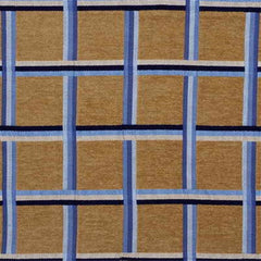 Lee Jofa Fabric 2005148.115 Ribbon Plaid Sand/Sky