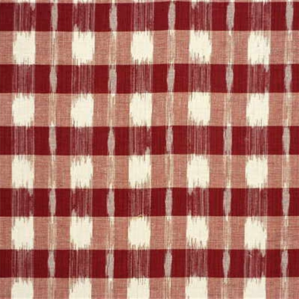 Lee Jofa Fabric 2006146.19 Indra Check Garnet