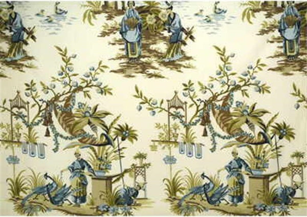 Lee Jofa Fabric 2007154.513 Folie Chinoise Slate