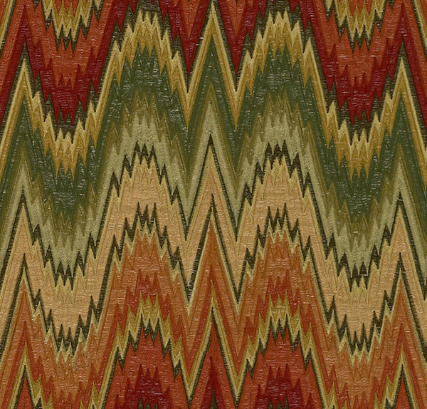 Lee Jofa Fabric 2008175.934 Karsa Flamestitch Fall