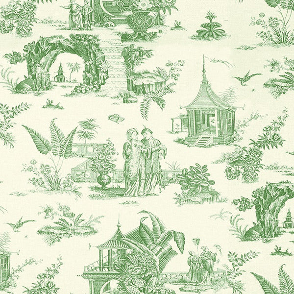 Lee Jofa Fabric 2009163.3 Le Paradis Toile Green