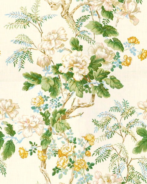 Lee Jofa Fabric 2009164.431 Chinese Peony Gold