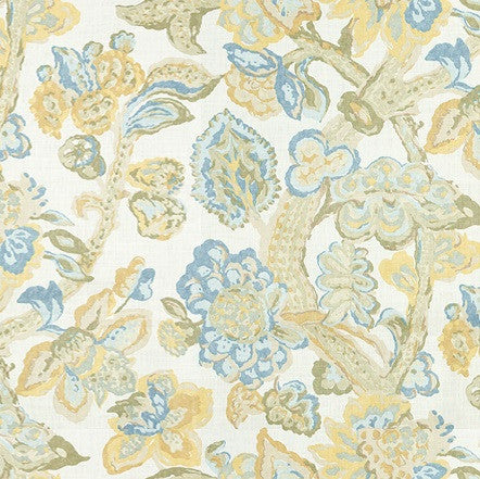 Lee Jofa Fabric 2009165.405 La Cinta Lemon/Blue
