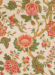 Lee Jofa Fabric 2009166.127 Jacobean Tree Orange/Pink