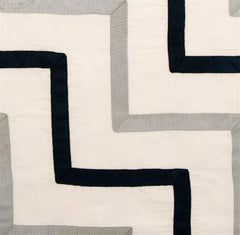 Lee Jofa Fabric 2010101.118 Chevron Ribbon Grey/Noir