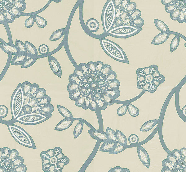 Lee Jofa Fabric 2010106.13 Camille Silk Aqua