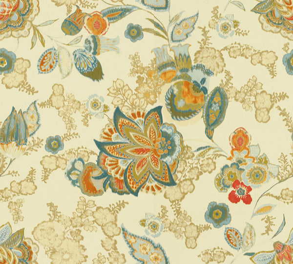 Lee Jofa Fabric 2010122.151 Arcadia Blue/Cream