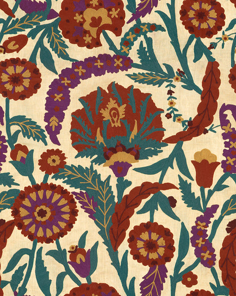 Lee Jofa Fabric 2010127.910 Termez Crewel Red/Plum
