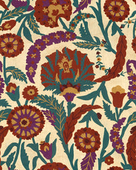 Lee Jofa Fabric 2010127.910 Termez Crewel Red/Plum