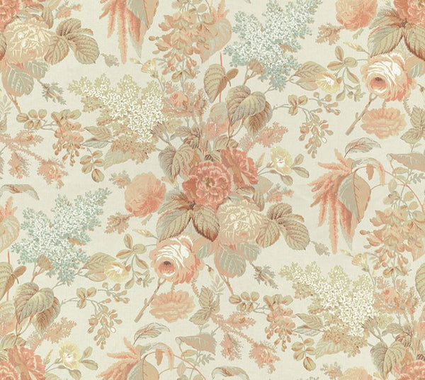 Lee Jofa Fabric 2010134.344 Clarendon Apricot/Moss