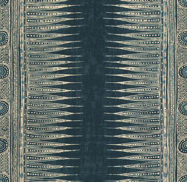 Lee Jofa Fabric 2010136.50 Indian Zag Indigo