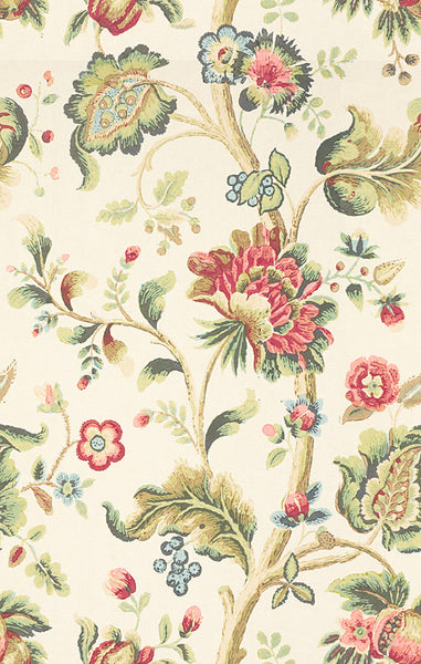 Lee Jofa Fabric 2010151.73 Treyes Print Pink/Green