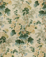 Lee Jofa Fabric 2011118.134 Hollyhock Block Lemon/Aqua