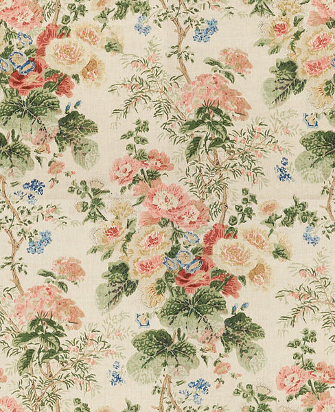 Lee Jofa Fabric 2011118.519 Hollyhock Block Multi