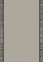 FSchumacher Fabric 25801 Greek Key Embroidery Pebble and Black