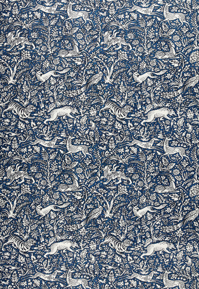 FSchumacher Fabric 2603101 KHAN'S Park Navy