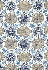 FSchumacher Fabric 2620933 Katsugi Blues