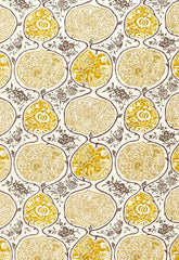 FSchumacher Fabric 2620934 Katsugi Gold and Mushroom