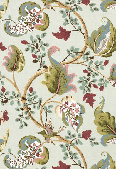 FSchumacher Fabric 2639645 Fox Hollow ROBIN'S Egg
