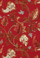 FSchumacher Fabric 2639646 Fox Hollow Tomato and Brass