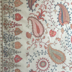 FSchumacher Fabric 2643360 Lakai Printed Embroidery Ivory