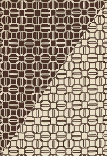FSchumacher Fabric 2643901 Emerald Cut Mink &amp; Ivory