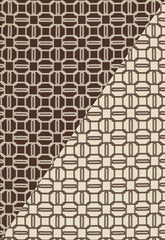 FSchumacher Fabric 2643901 Emerald Cut Mink &amp; Ivory