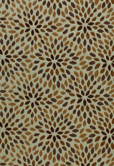 FSchumacher Fabric 2644280 Kiku Silk Velvet Aqua &amp; Cocoa