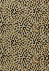 FSchumacher Fabric 2644280 Kiku Silk Velvet Aqua &amp; Cocoa