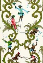 FSchumacher Wallpaper 2705790 Singeries Multi On White