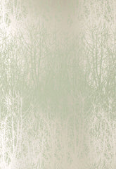 FSchumacher Wallpaper 2707241 Birches Aqua, Silver