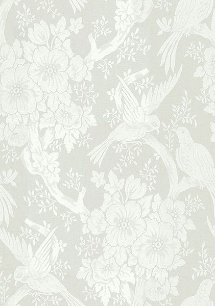 FSchumacher Fabric 32545 Jacquard Madras II Ivory