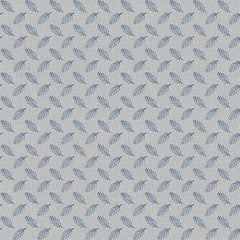 FSchumacher Fabric 3255064 Jacquard Leaf Marine