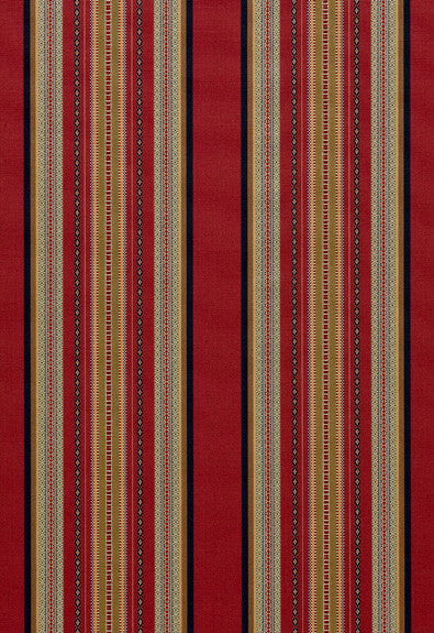 FSchumacher Fabric 3322023 Wellington Stripe Multi On Spice