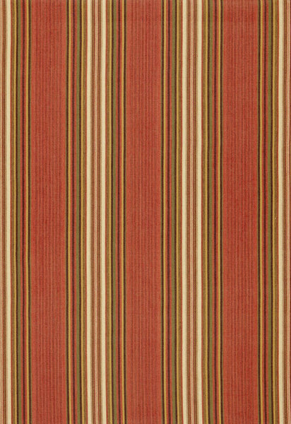 FSchumacher Fabric 3422003 Hamel Stripe Brick